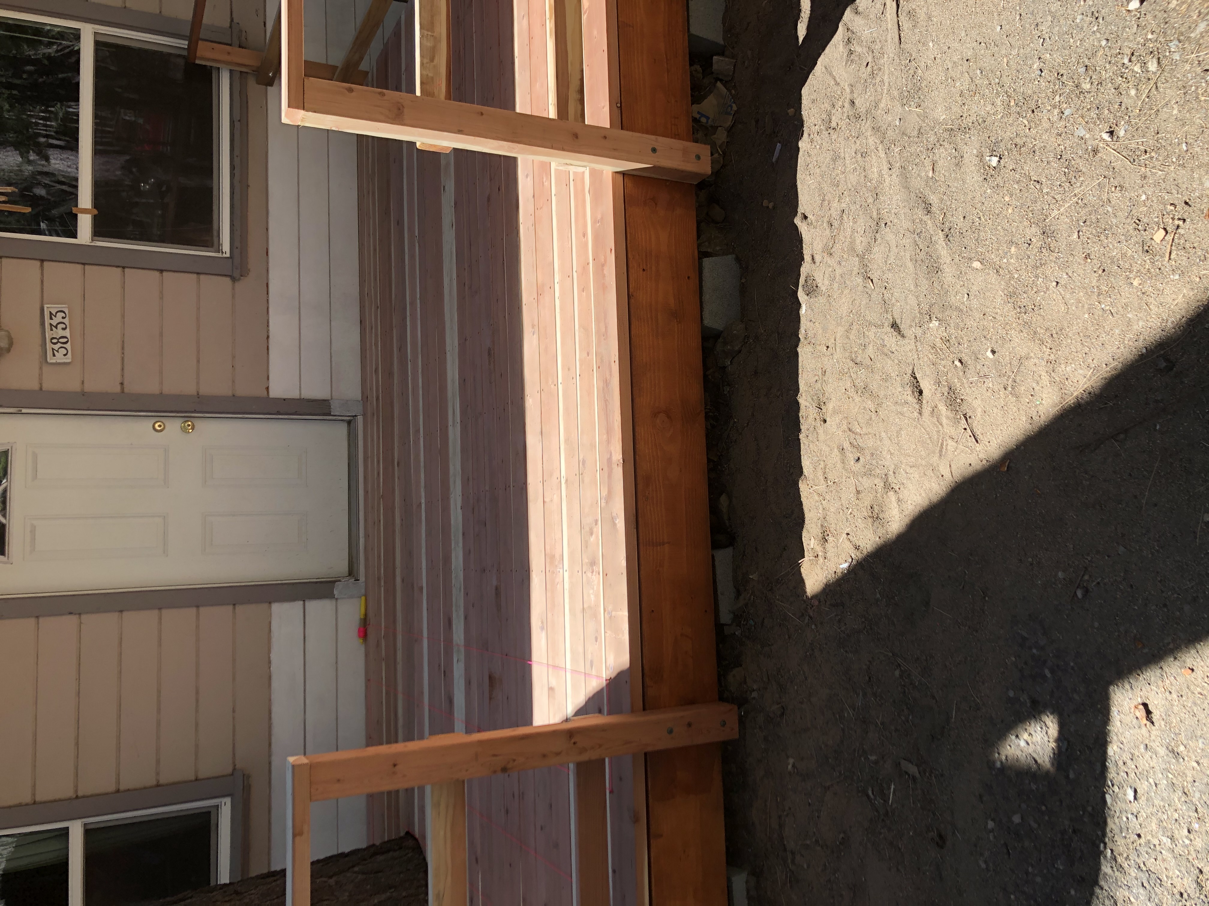 Exterior framing and siding work